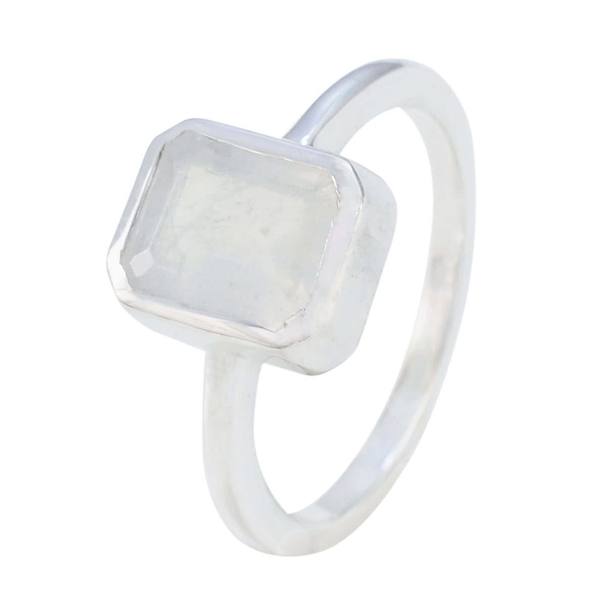 Ji-eun Boho White Solitaire Ring