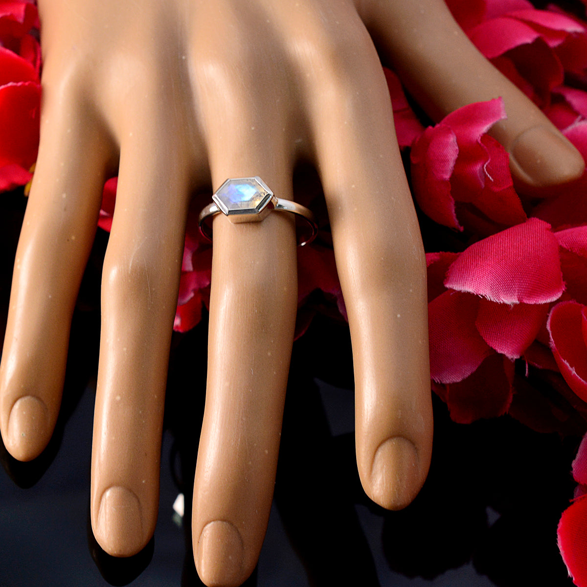 Josephine Graceful White Solitaire Ring