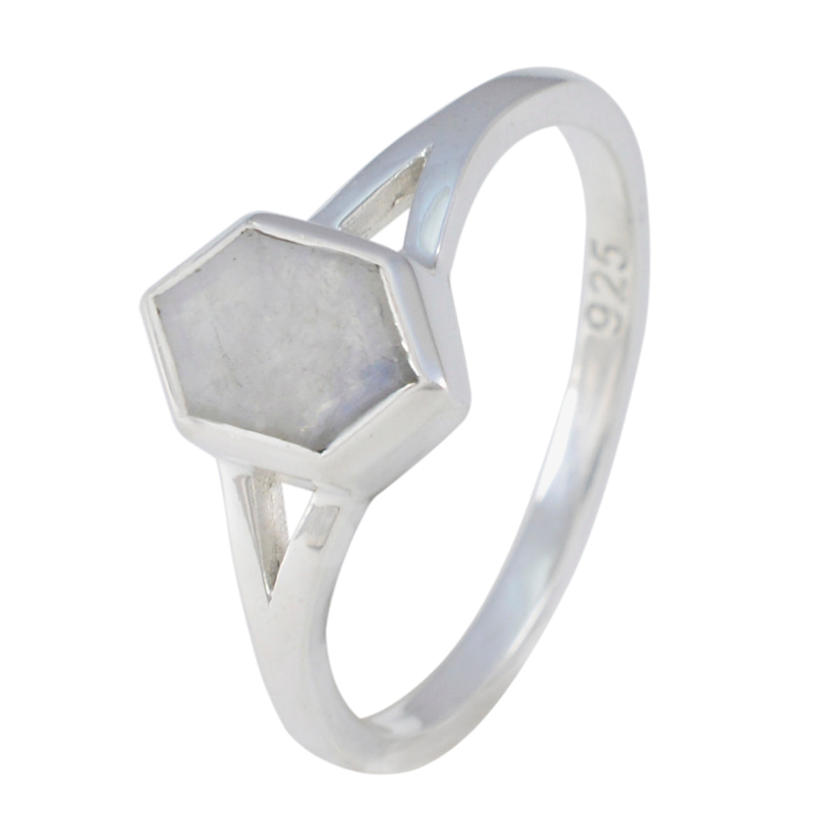 Naomi Graceful White Solitaire Ring