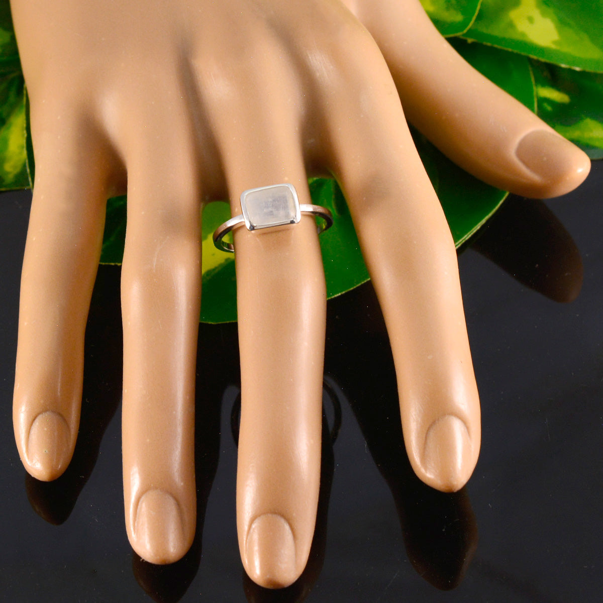 Natalie Boho White Solitaire Ring