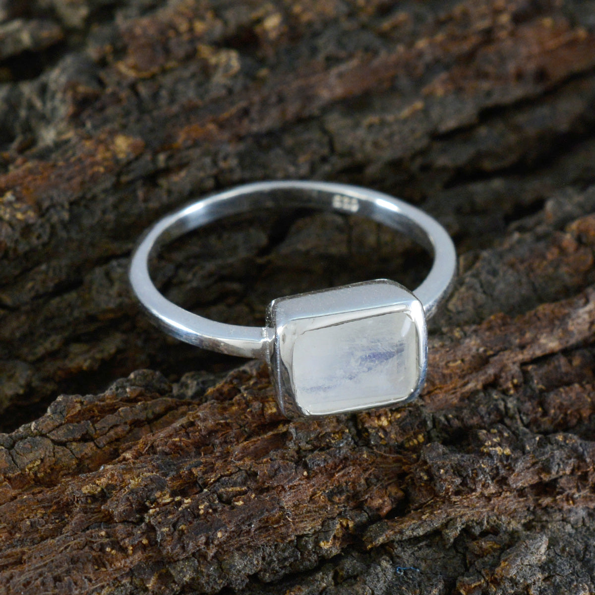 Natalie Boho White Solitaire Ring
