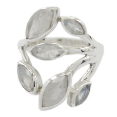 Freya Leafy White Hexa Ring