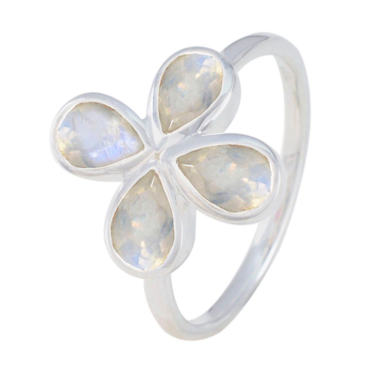 Pauline Floral White quarter Ring