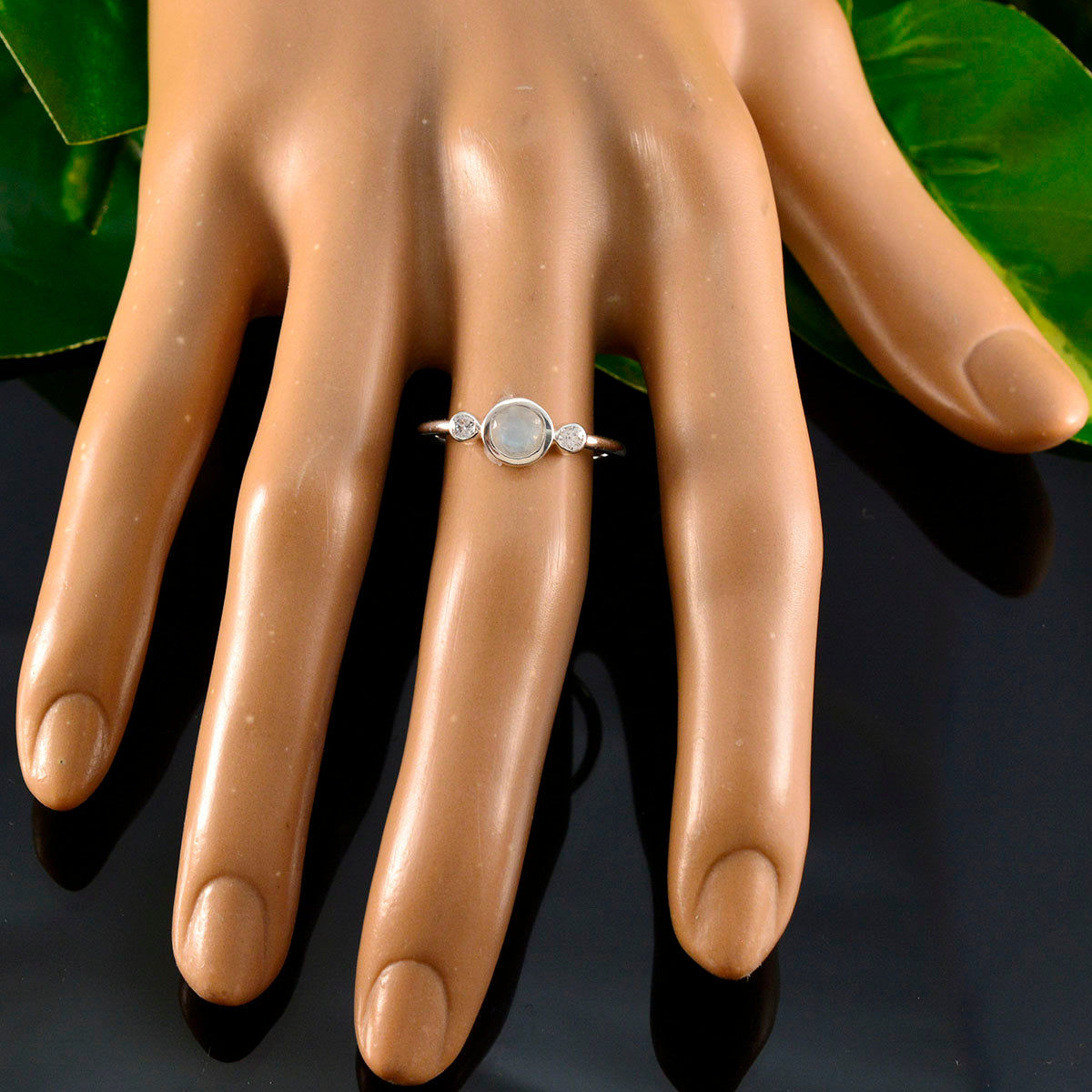 Agnes Luxurious White Trilogy Ring