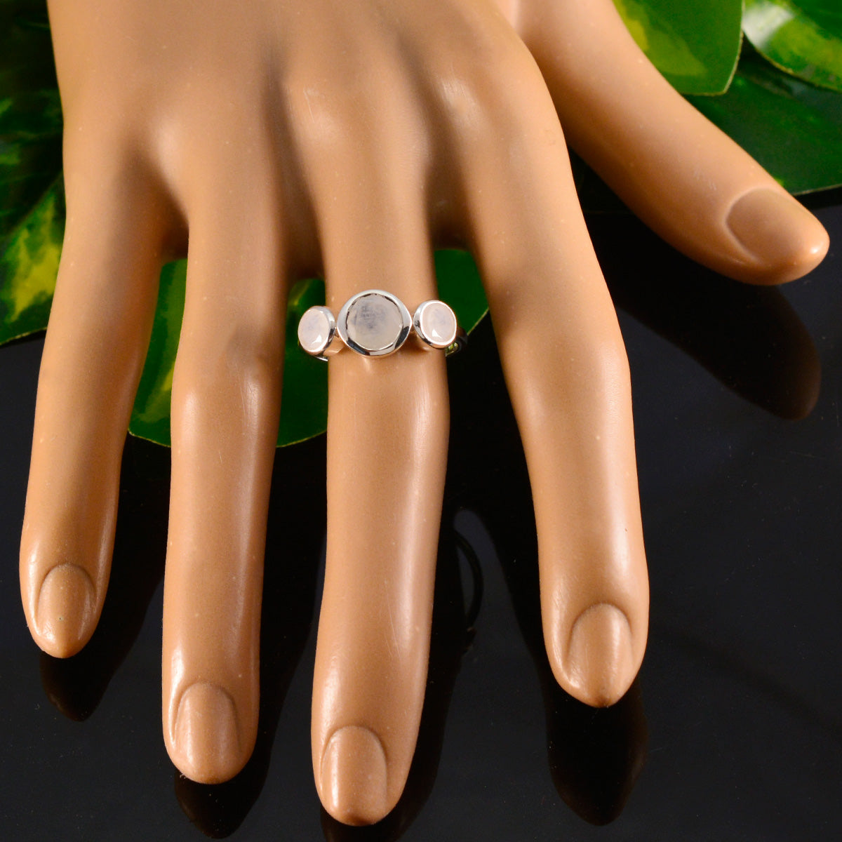 Aiko Boho White Trilogy Ring