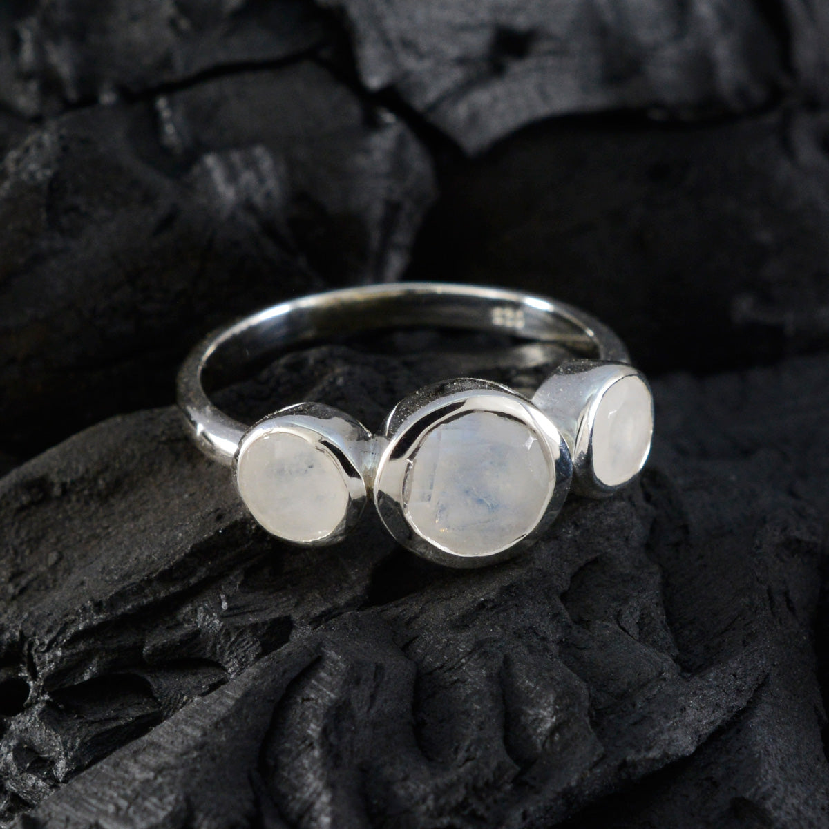 Aiko Boho White Trilogy Ring