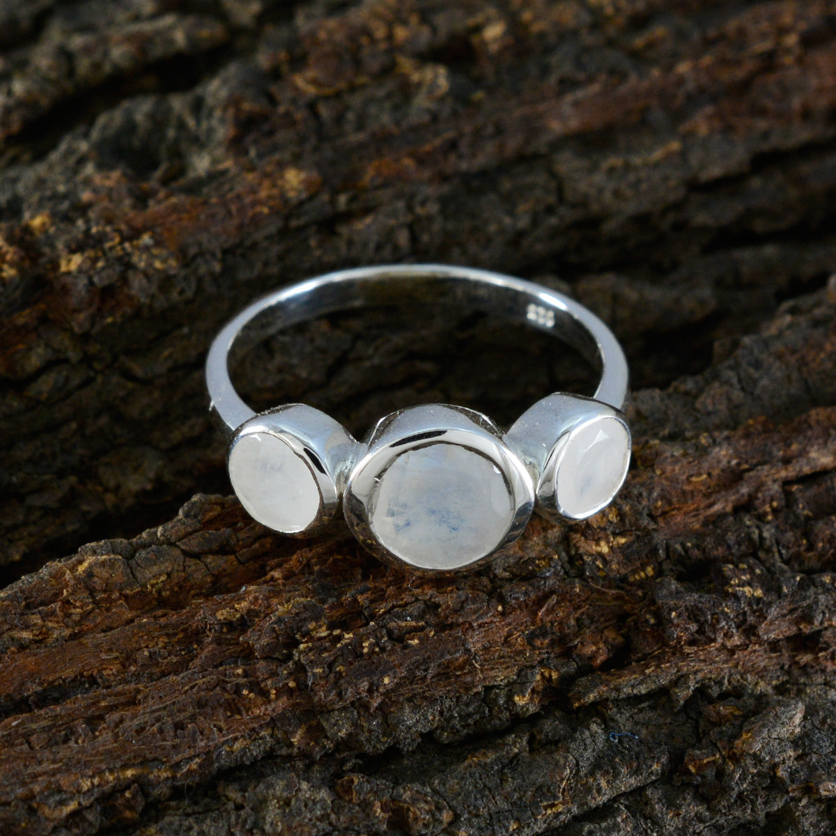 Aiko Boho White Trilogy Ring