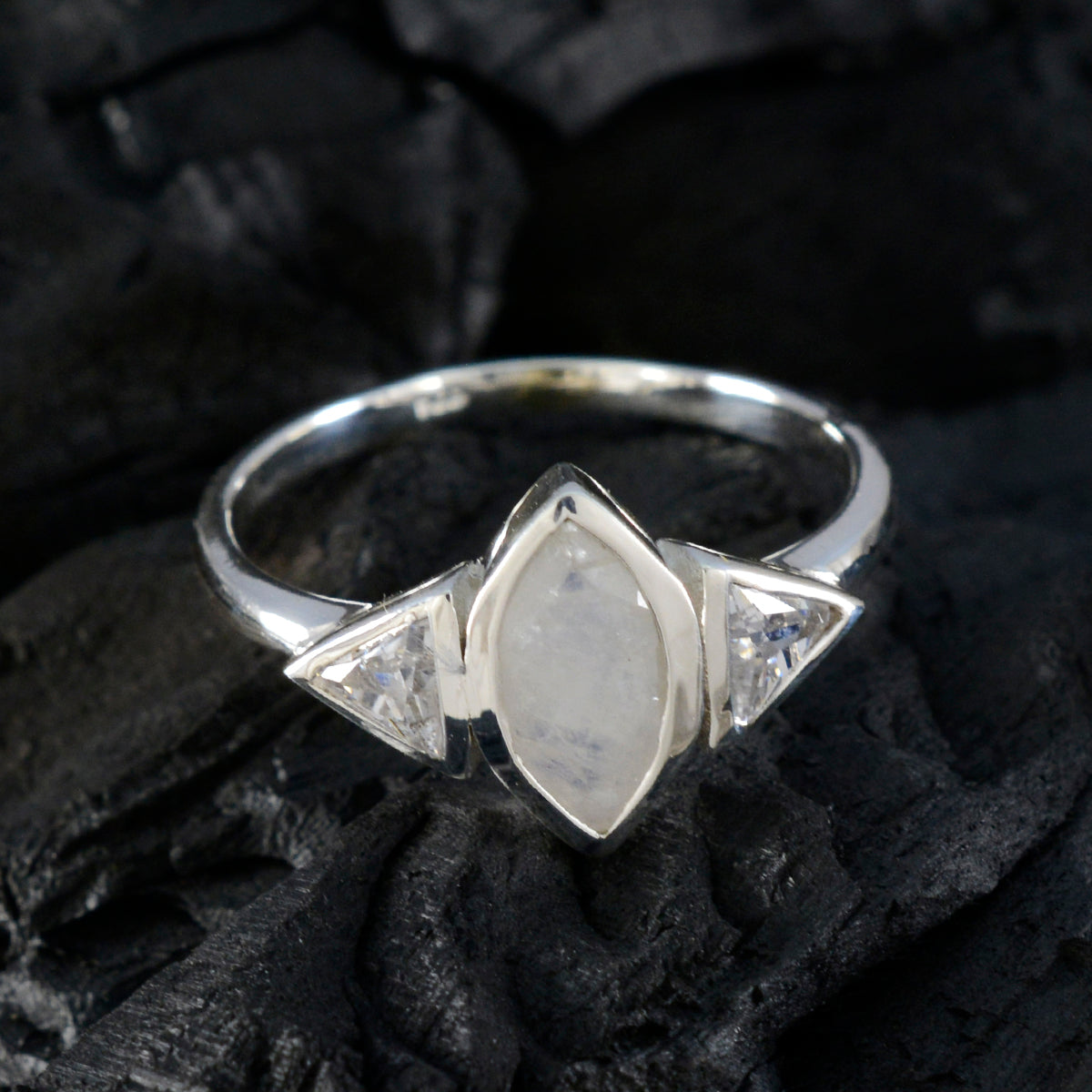 Lucy Sophisticated White Trilogy Ring