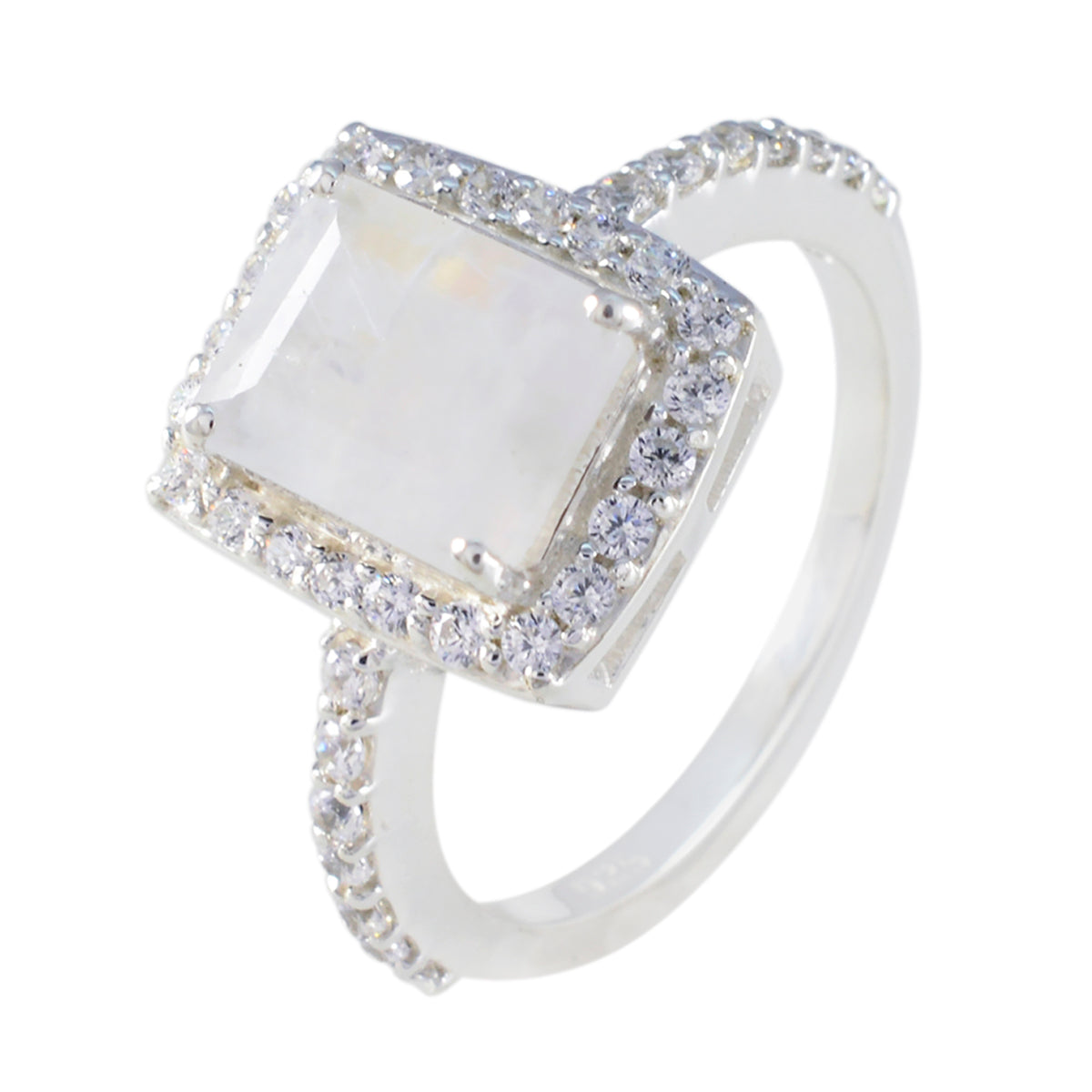 Isabel Boho White Halo Ring