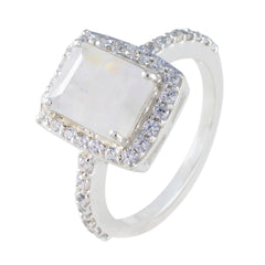 Isabel Boho White Halo Ring