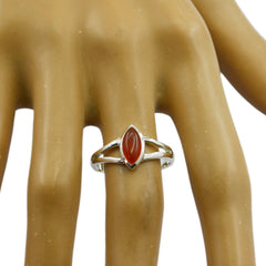 Araya Geometric Red Solitaire Ring