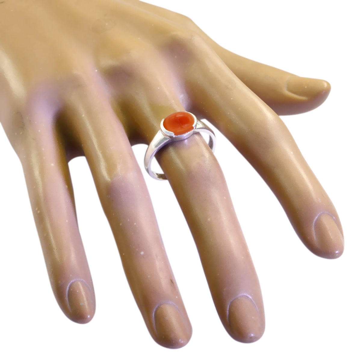 Min-seo Contemporary Red Solitaire Ring