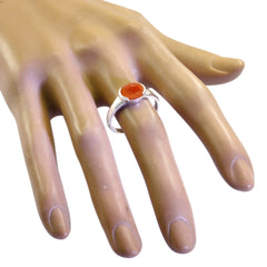 Min-seo Contemporary Red Solitaire Ring