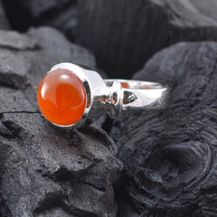 Amelia Contemporary Red Solitaire Ring