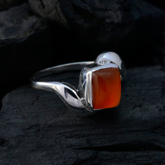 Natalie Contemporary Red Solitaire Ring
