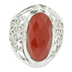 Isla Filigree Red Solitaire Ring Red onyx Red