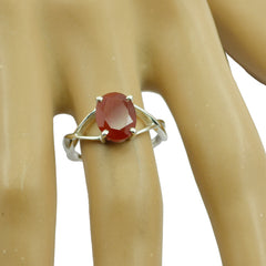 Stella Graceful Red Solitaire Ring