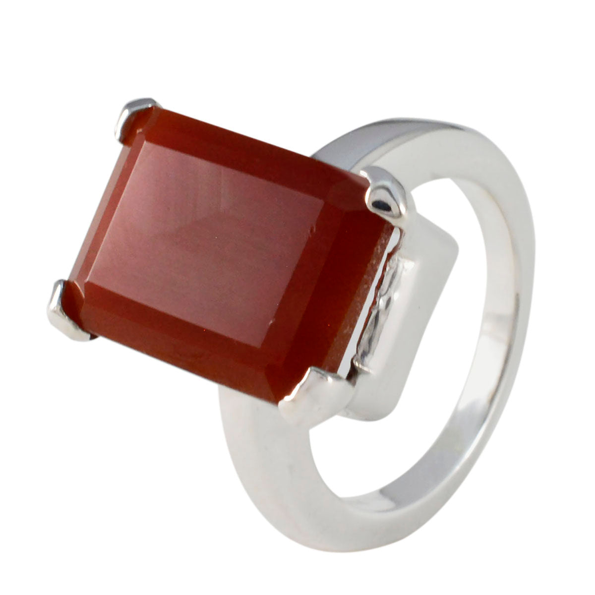 Priya Modern Red Solitaire Ring