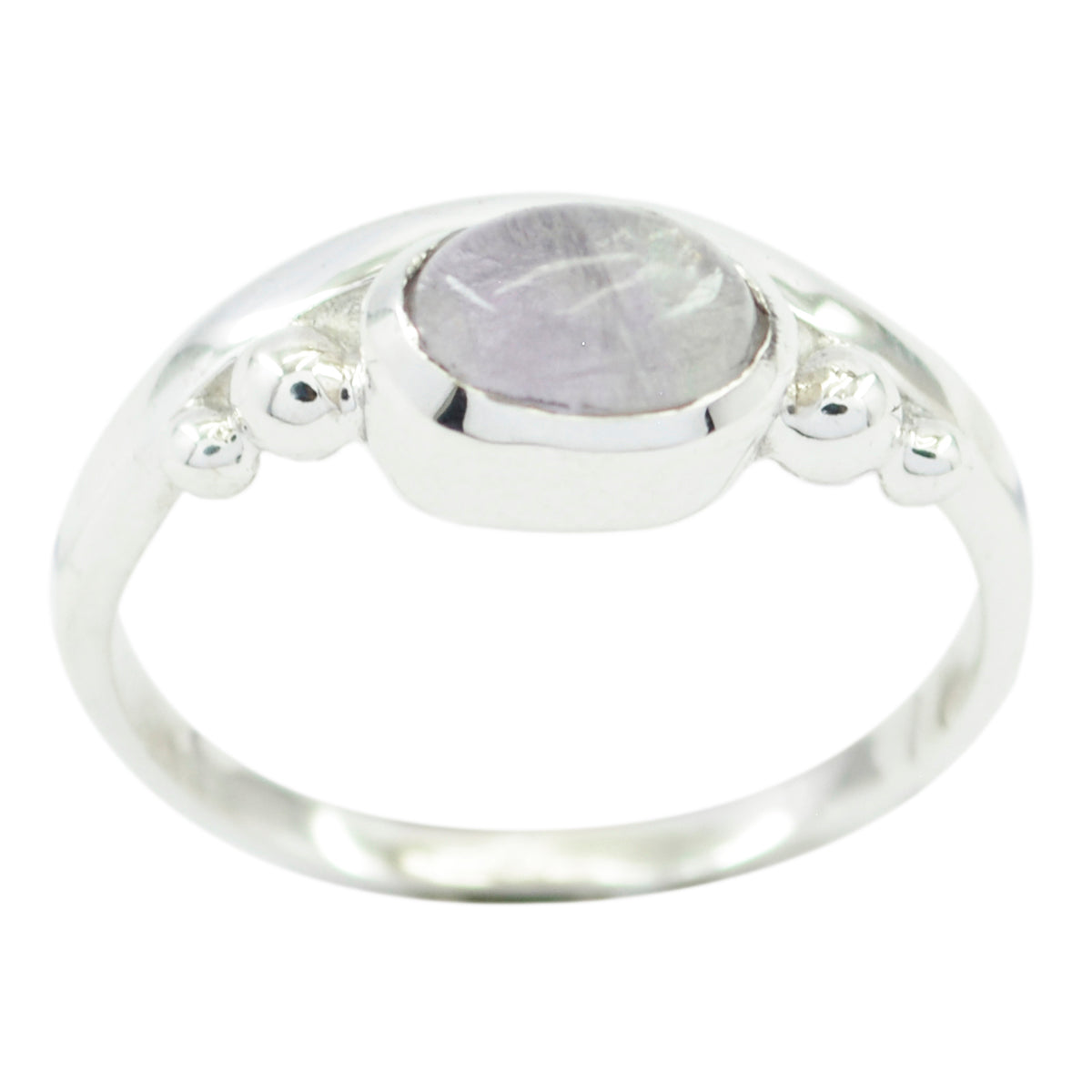 Aisha Sophisticated Pink Solitaire Ring Rose Quartz Pink