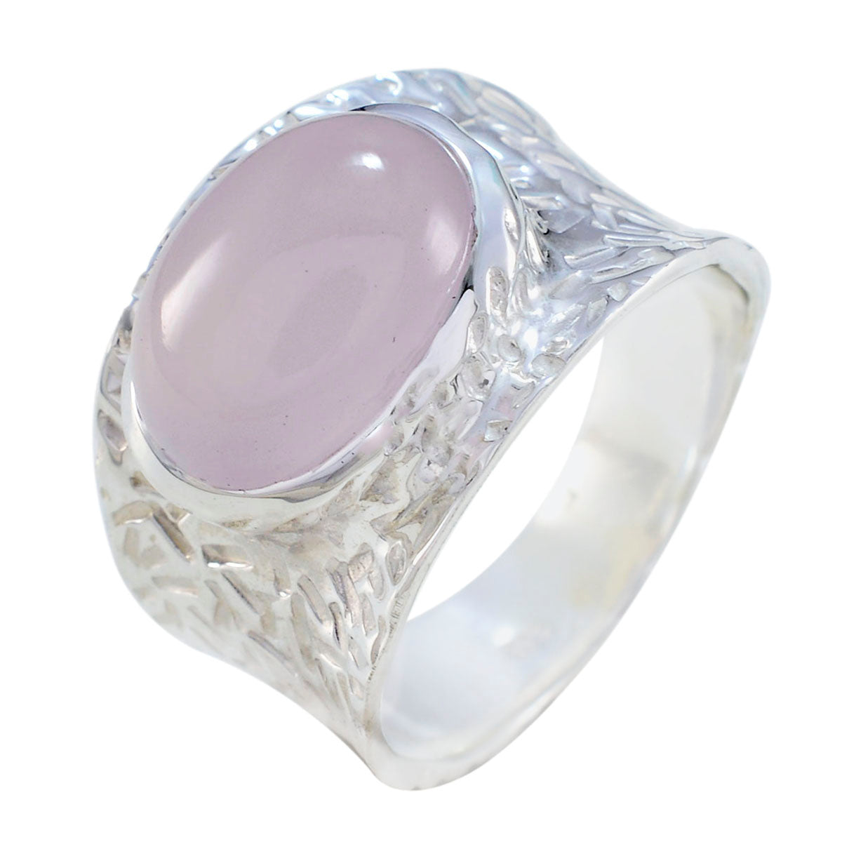Lili engravings Pink Solitaire Ring