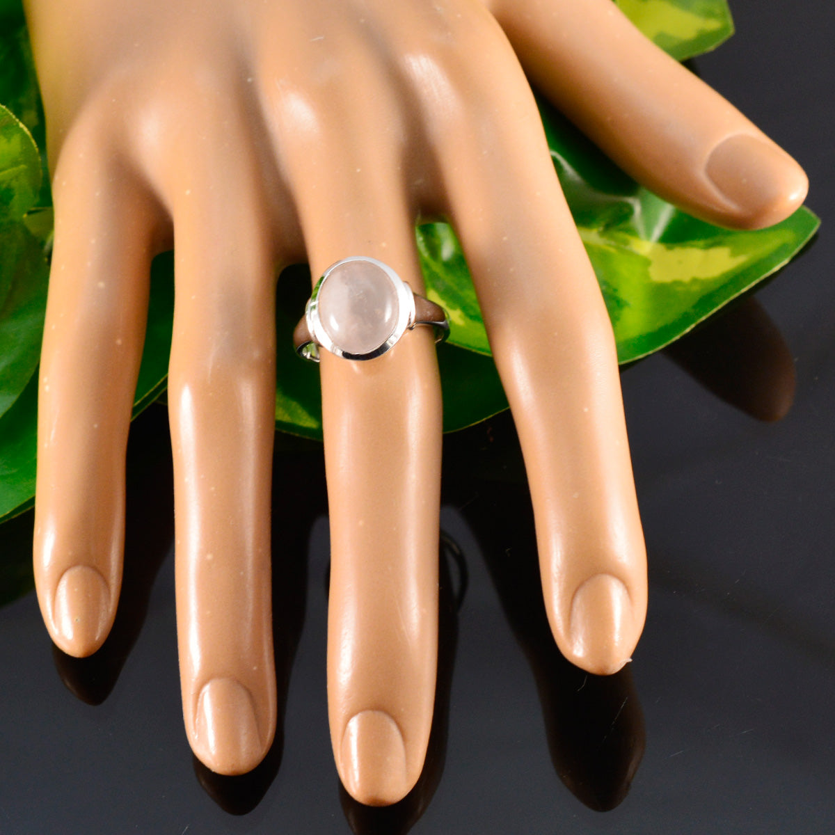 Julieta Abstract Pink Solitaire Ring