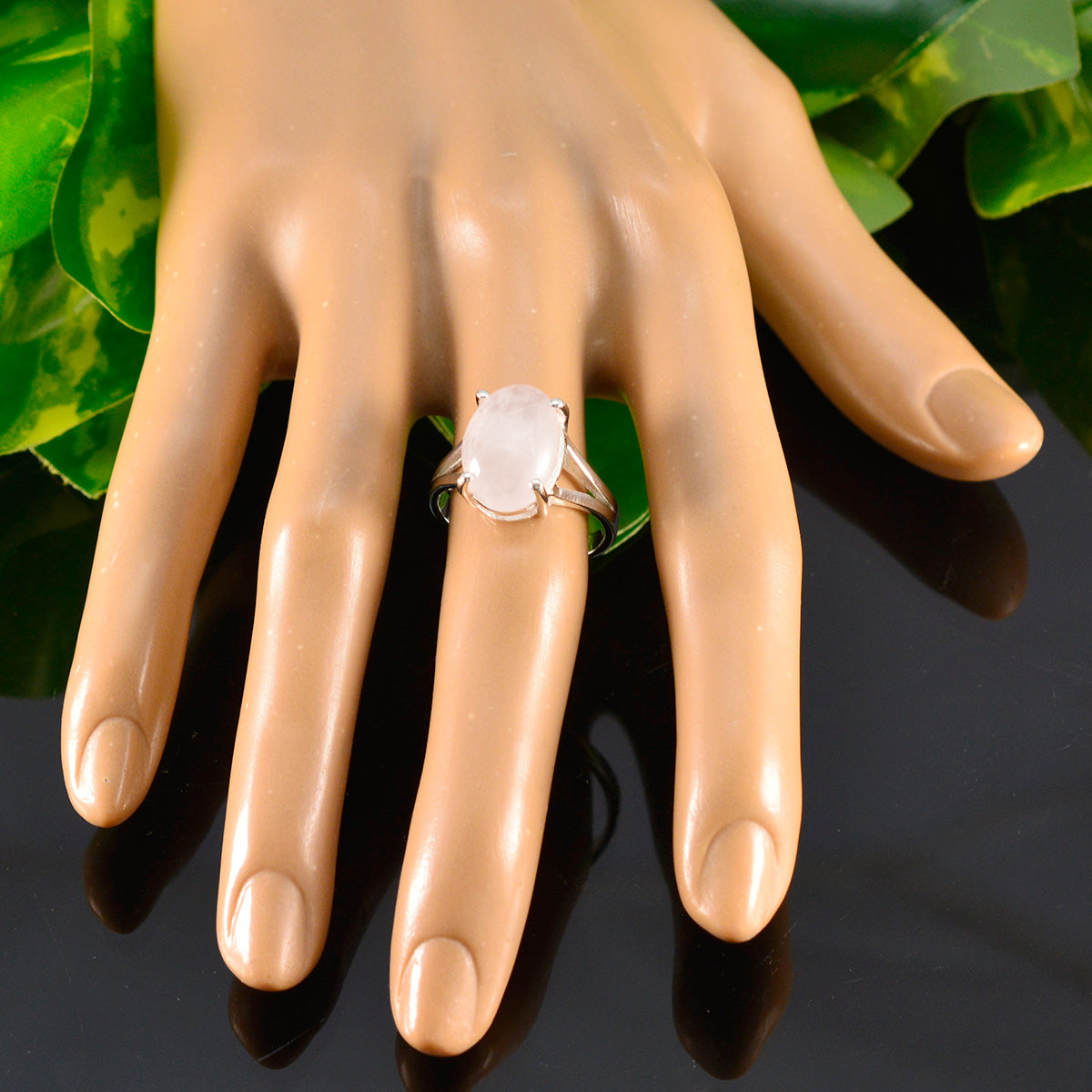 Rosa Boho Pink Solitaire Ring