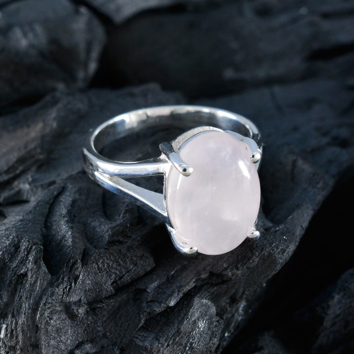 Rosa Boho Pink Solitaire Ring