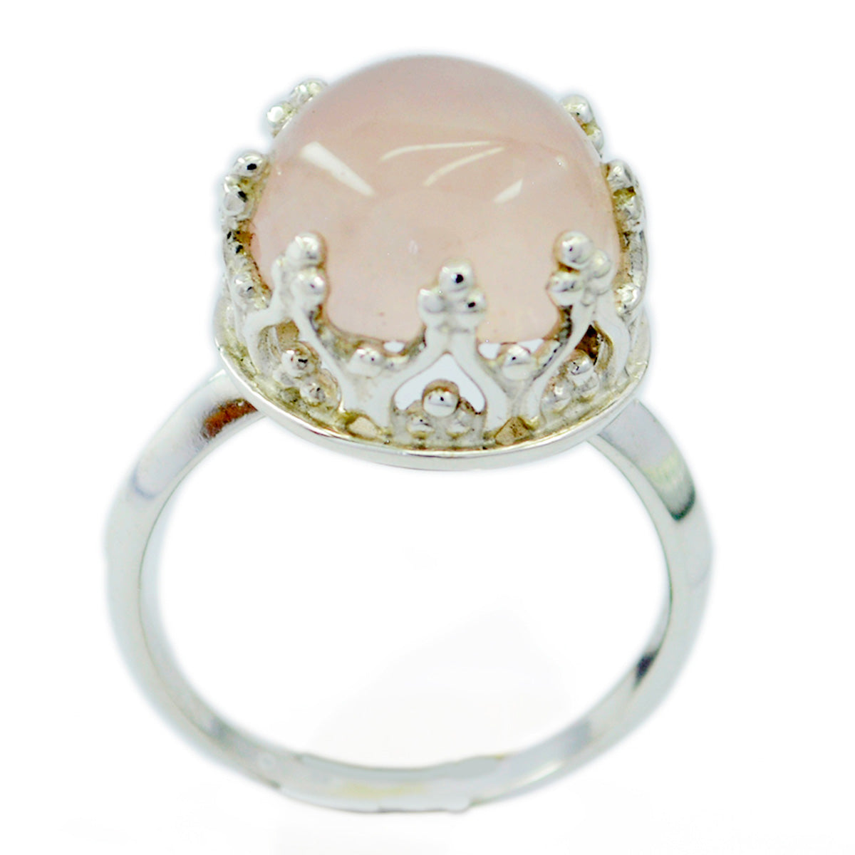 Lucia Art Deco Pink Solitaire Ring