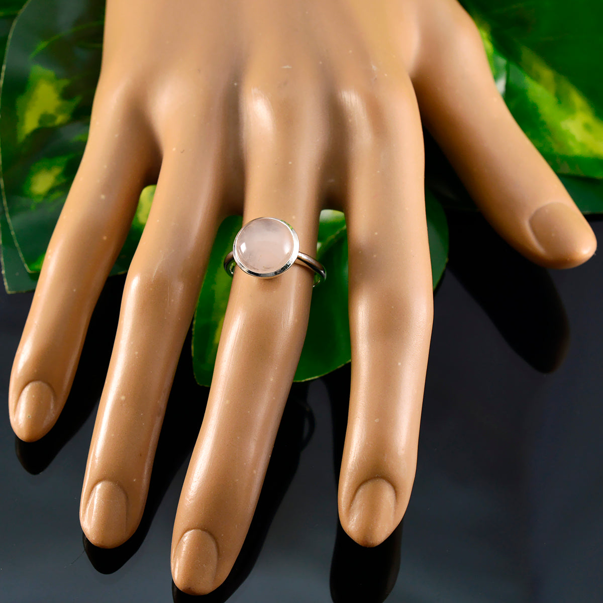Liyana Feminine Pink Solitaire Ring