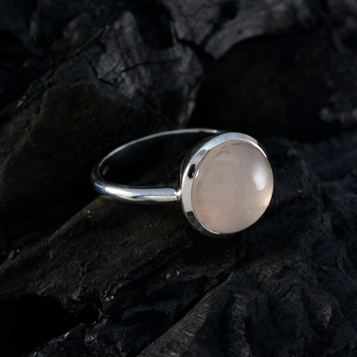 Liyana Feminine Pink Solitaire Ring
