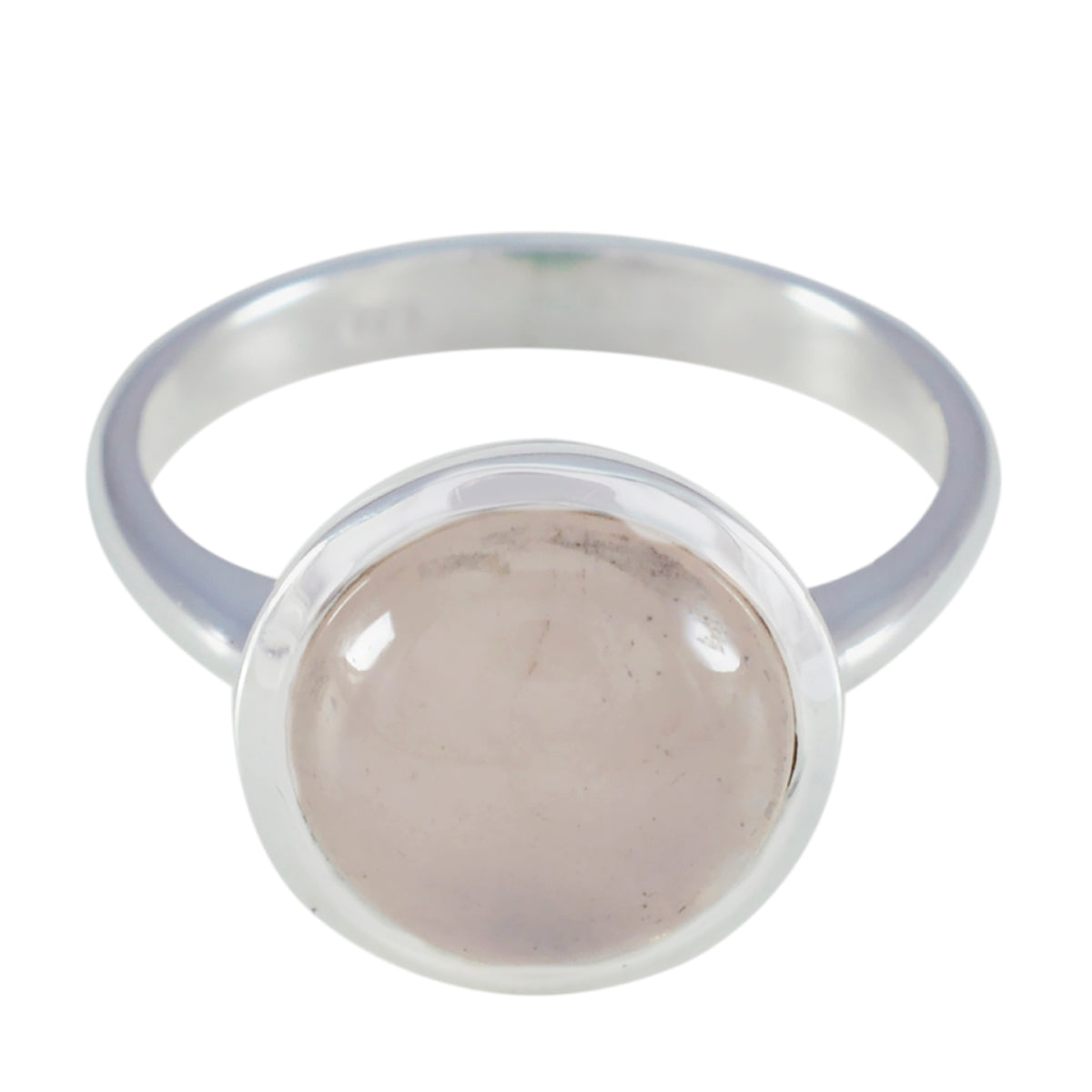 Liyana Feminine Pink Solitaire Ring Rose Quartz Pink