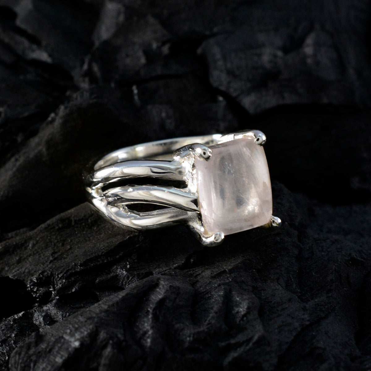 Laura Abstract Pink Solitaire Ring