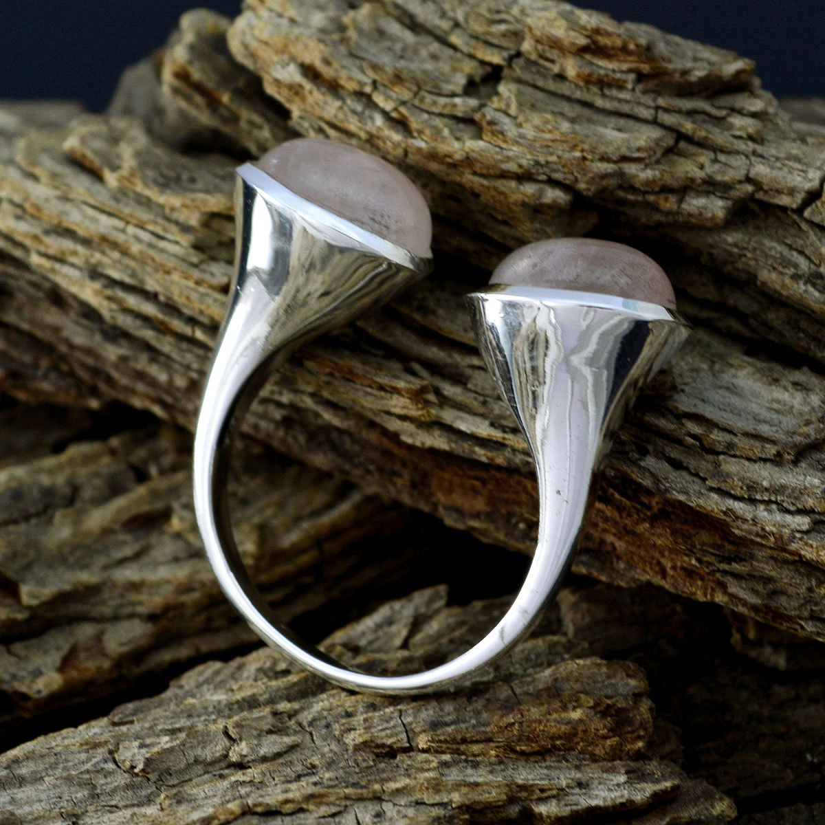 Araya Trendy Pink Toi et Moi Ring