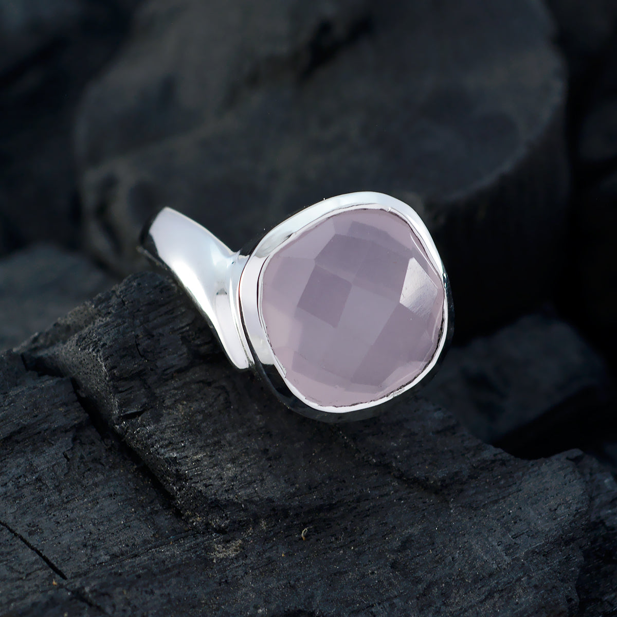Mia Sophisticated Pink Solitaire Ring