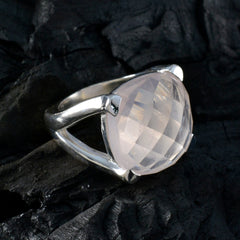 Ida Retro Pink Solitaire Ring
