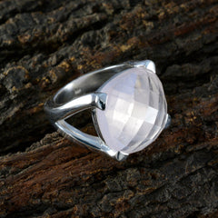 Ida Retro Pink Solitaire Ring