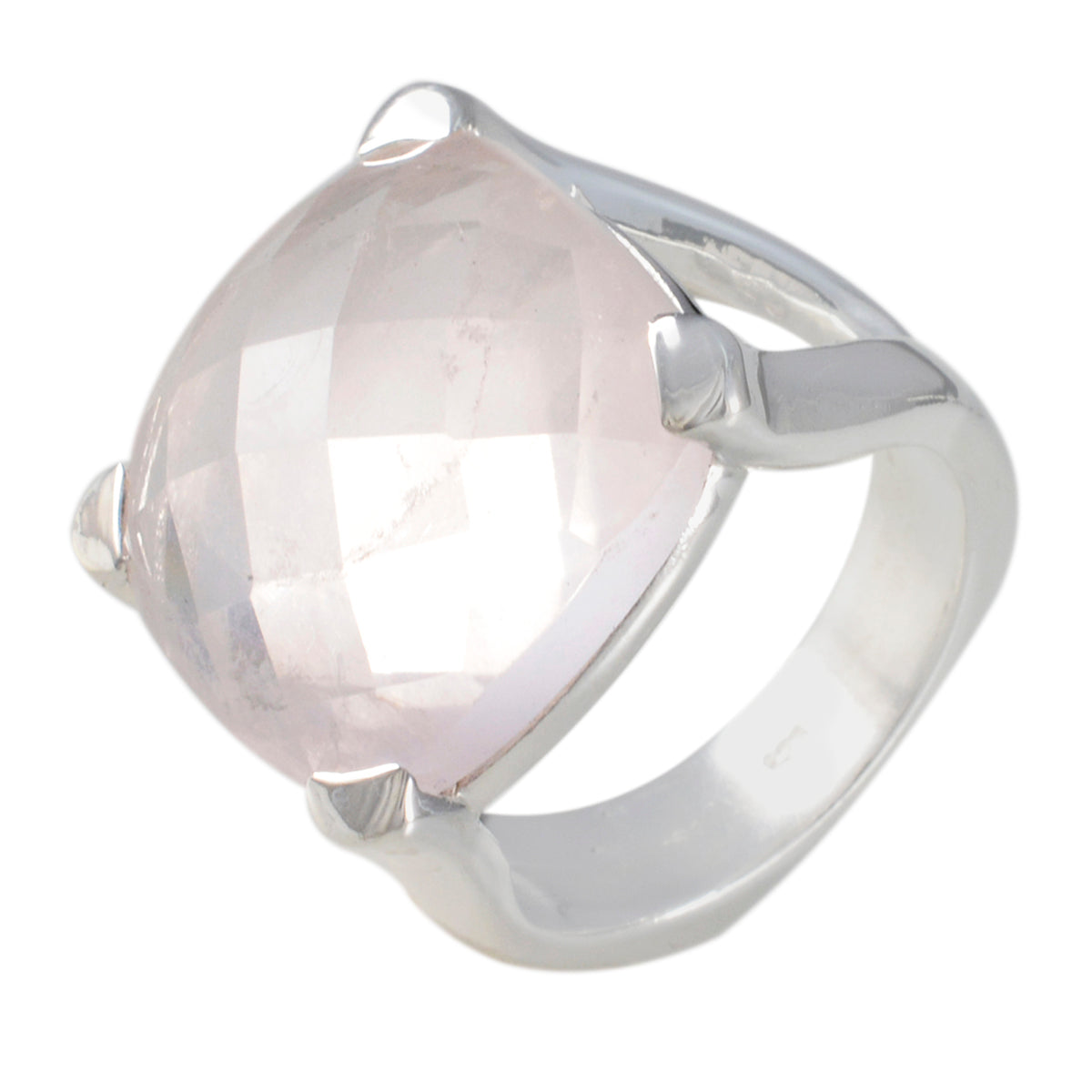 Ida Retro Pink Solitaire Ring