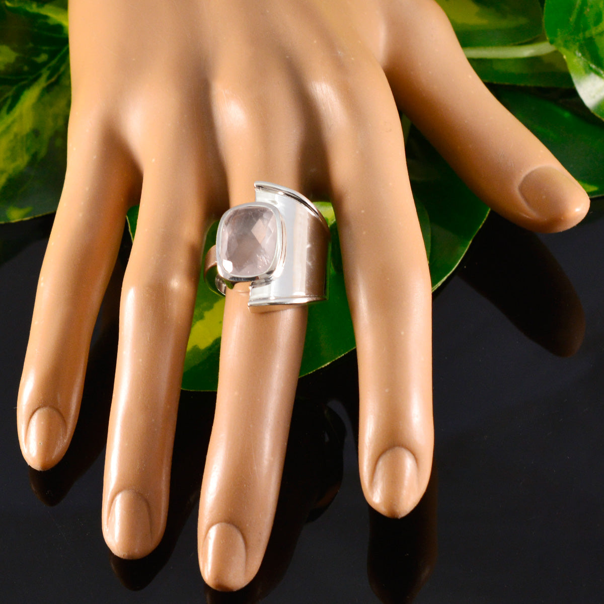Hazel Armor Pink Solitaire Ring