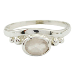Harper Romantic Pink Solitaire Ring Rose Quartz Pink