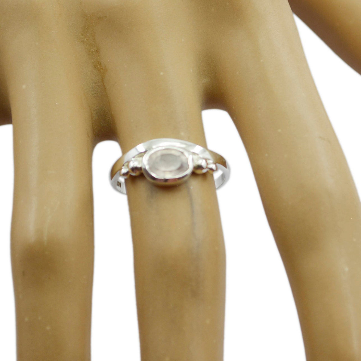 Harper Romantic Pink Solitaire Ring