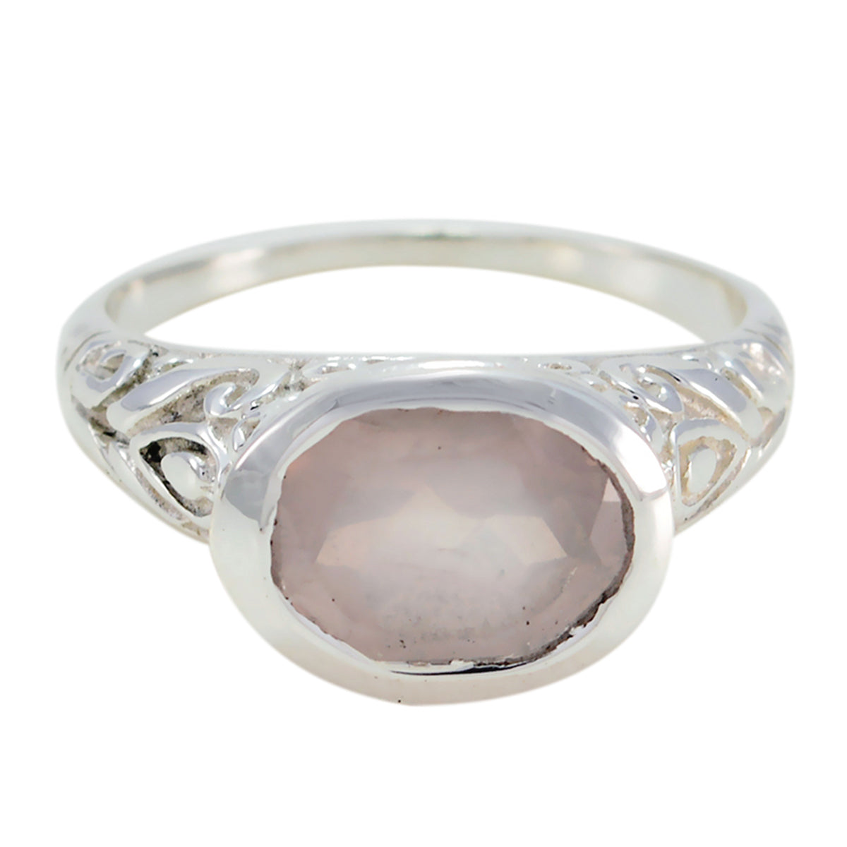 Araya Art Deco Pink Solitaire Ring