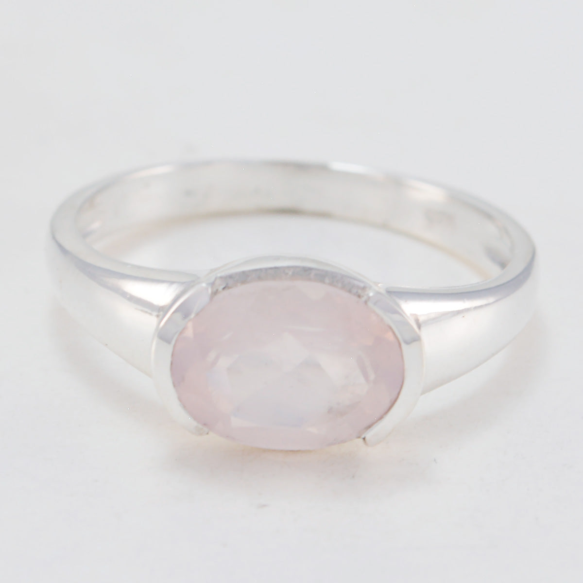 Hina Modern Pink Solitaire Ring