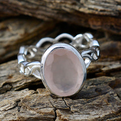 Ayesha Rope-Wire Pink Solitaire Ring