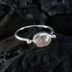 Dewi Abstract Pink Solitaire Ring