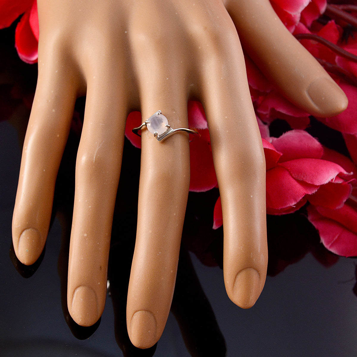 Addison Luxurious Pink Solitaire Ring