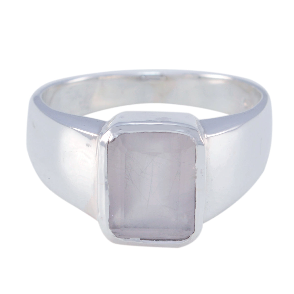 Nisa Signet Pink Solitaire Ring