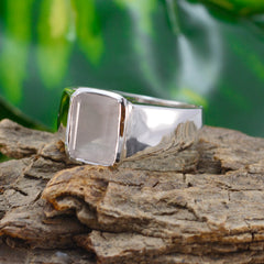 Nisa Signet Pink Solitaire Ring