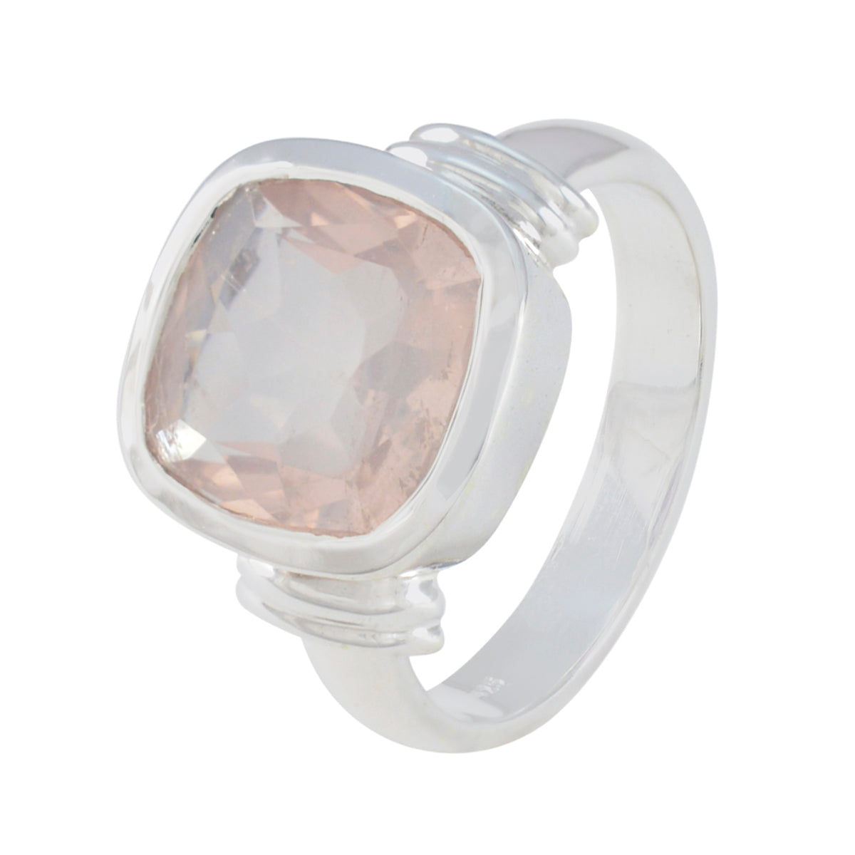 Abigail Contemporary Pink Solitaire Ring