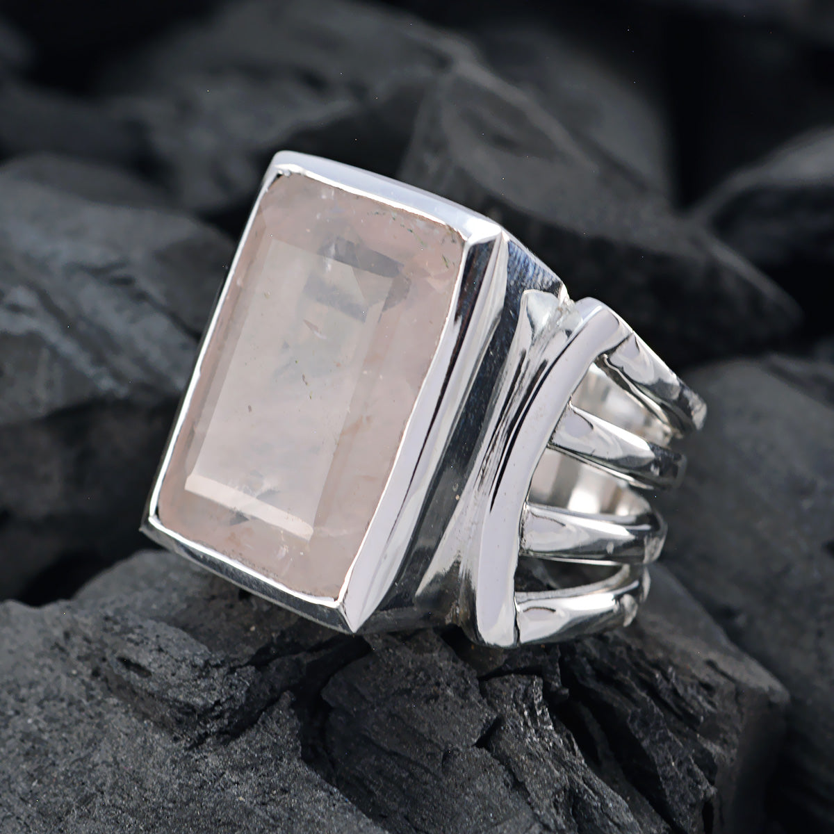 Marie Armor Pink Solitaire Ring
