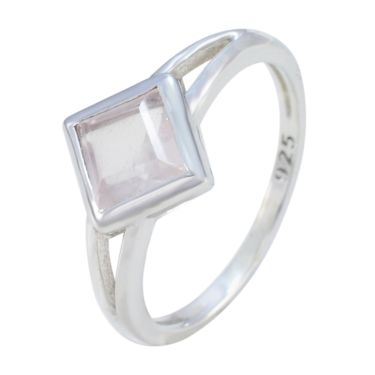 Aisha Graceful Pink Solitaire Ring